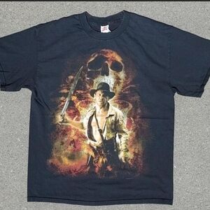 Vintage 2000s Indiana Jones Temple of Doom T-Shirt L AAA Alstyle Movie Promo